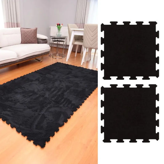 Siyah Peluş Yıkanabilir Yapboz-Puzzle