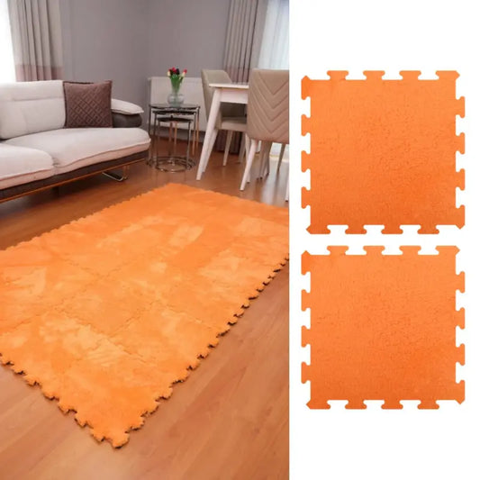 Turncu Peluş Yıkanabilir Yapboz-Puzzle